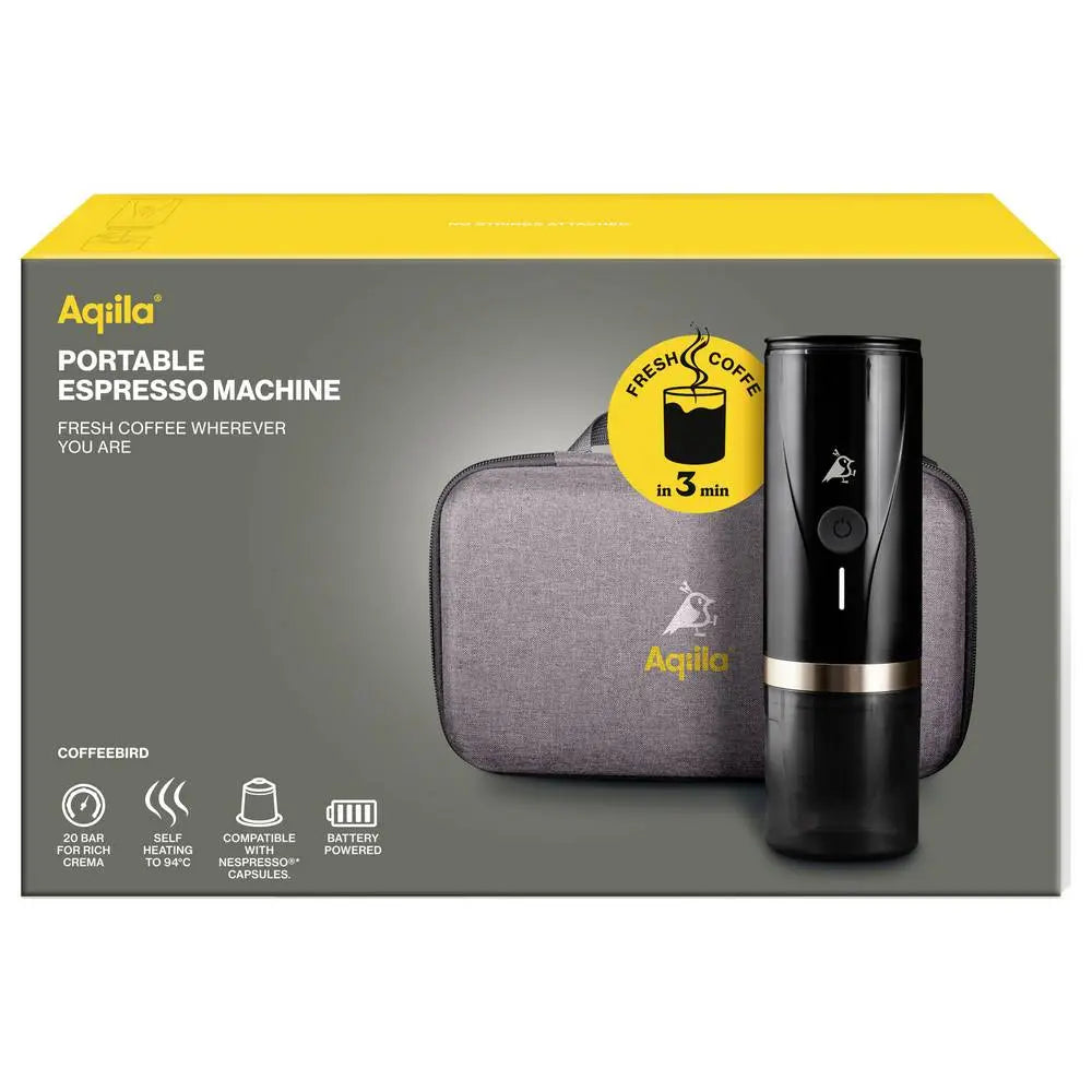 B-Ware Aqiila Kaffeemaschine Espressomaschine Tragbar Coffeebird Schwarz 5 Tassen Usb - 8716778932437