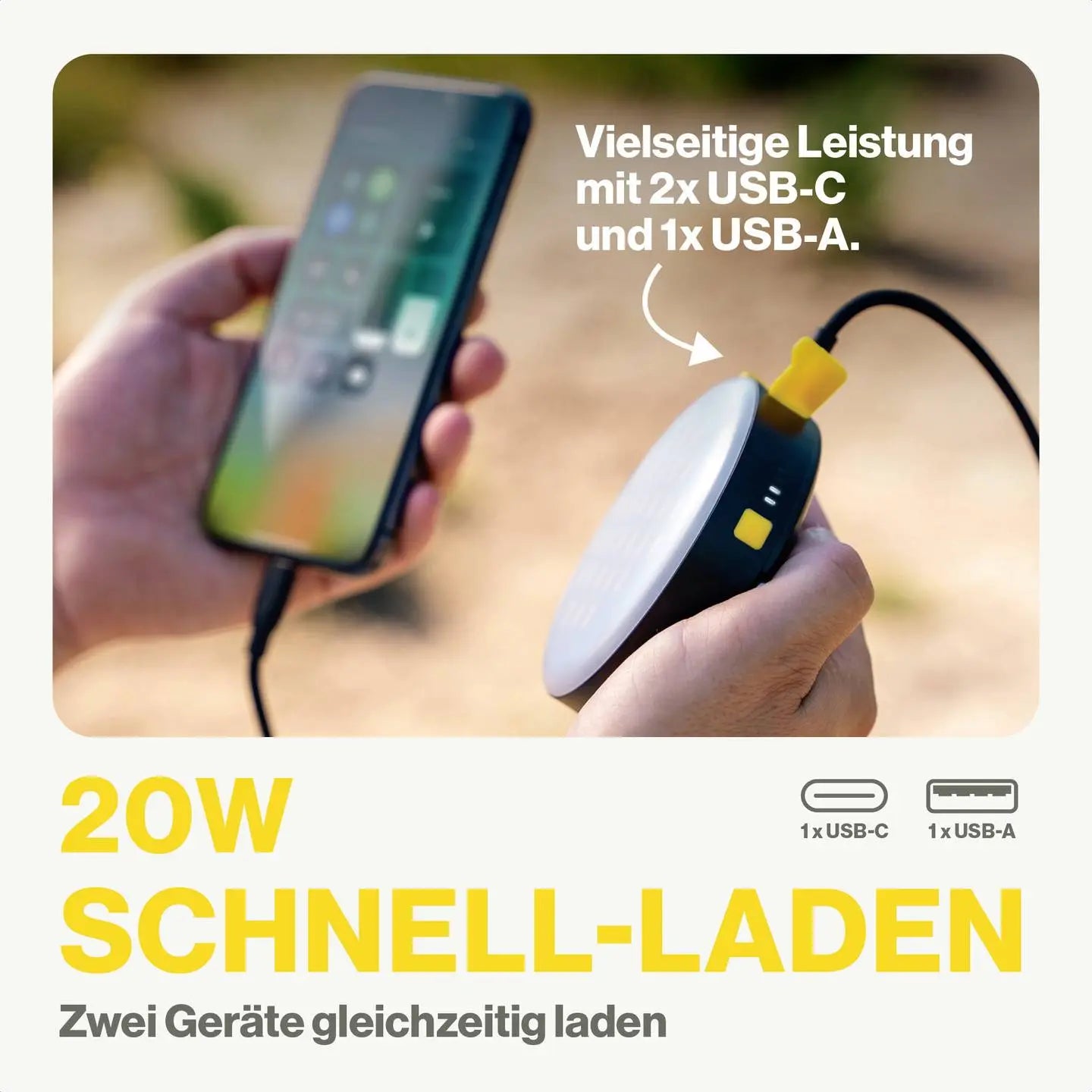 B-Ware Aqiila Campinglampe Leuchte Powerbank Led Licht Outdoor Lightbird Bl10 Akku - 8716778931980