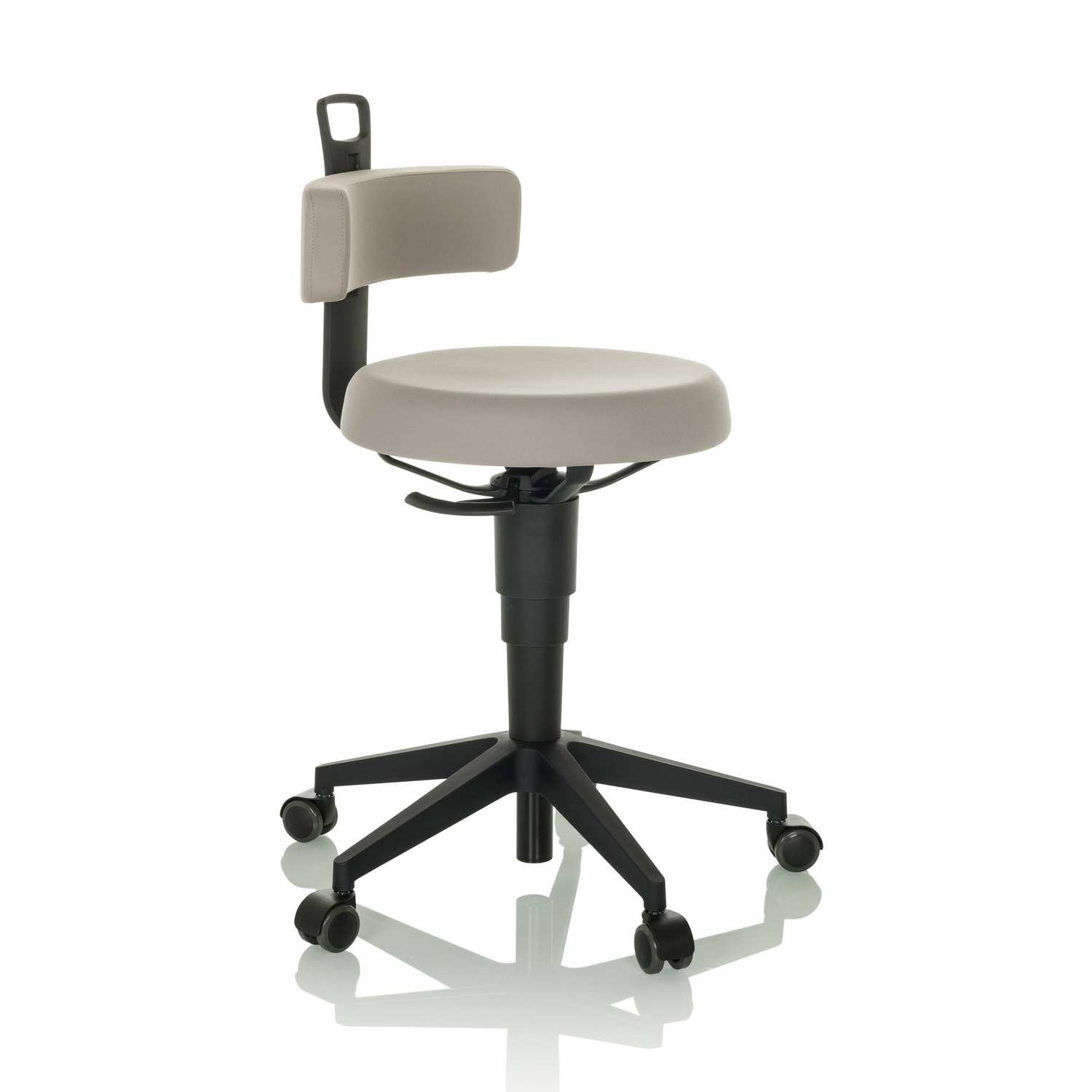 B-Ware Hjh Office Arbeitshocker Balancestuhl Top Work Flex Stoff Grau Siehe Text172 - 4064323037408