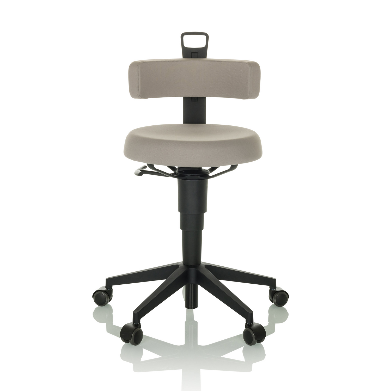 B-Ware Hjh Office Arbeitshocker Balancestuhl Top Work Flex Stoff Grau Siehe Text172 - 4064323037408