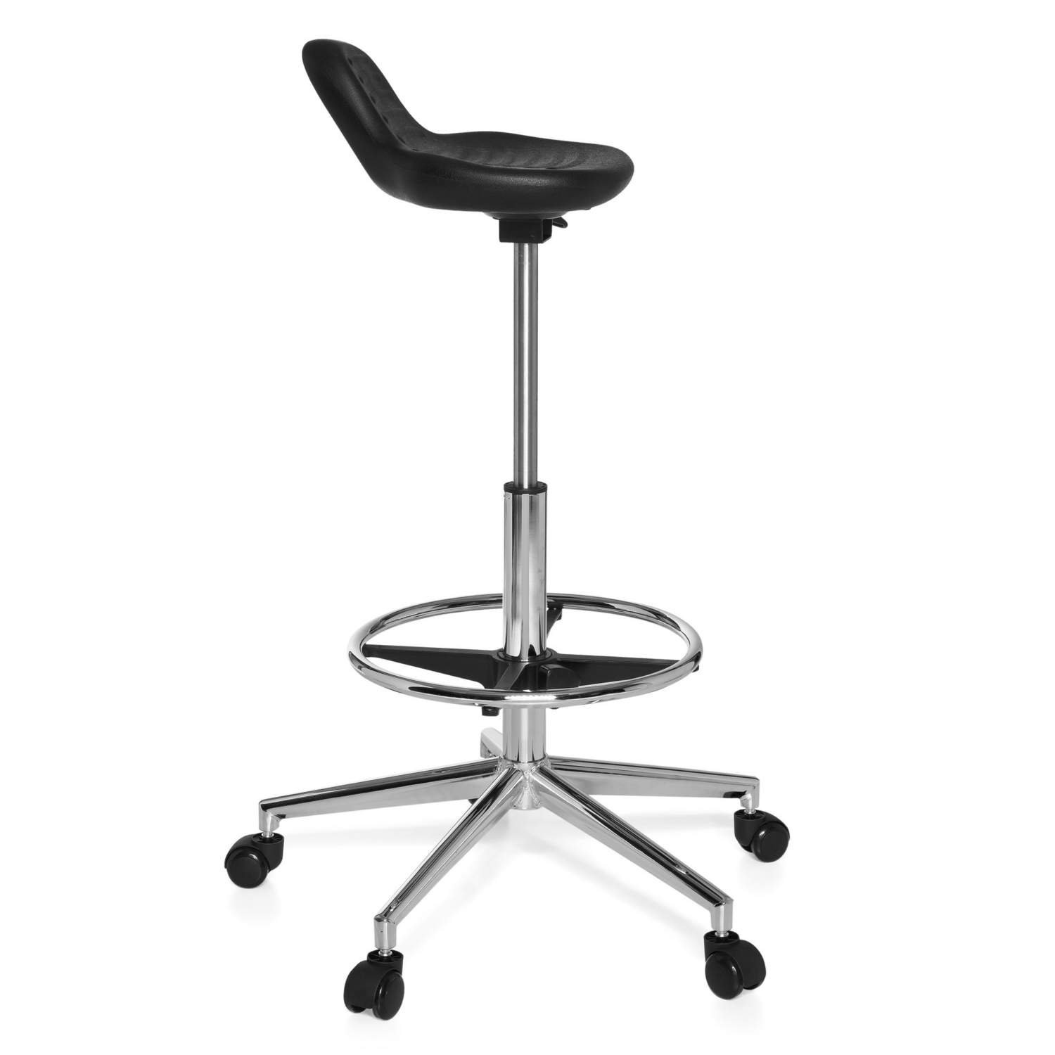Hjh Office Arbeitsstuhl Bürostuhl Top Work 03 Tresenstuhl Hartschaum Schwarz B-Ware - 4260284083199