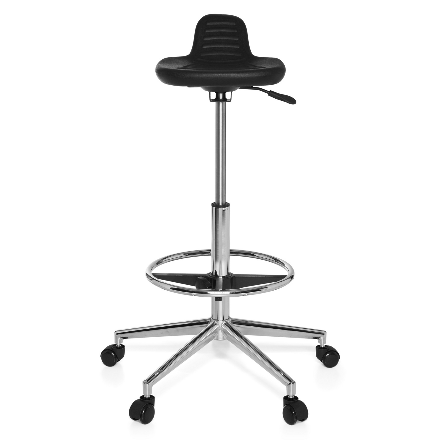 Hjh Office Arbeitsstuhl Bürostuhl Top Work 03 Tresenstuhl Hartschaum Schwarz B-Ware - 4260284083199