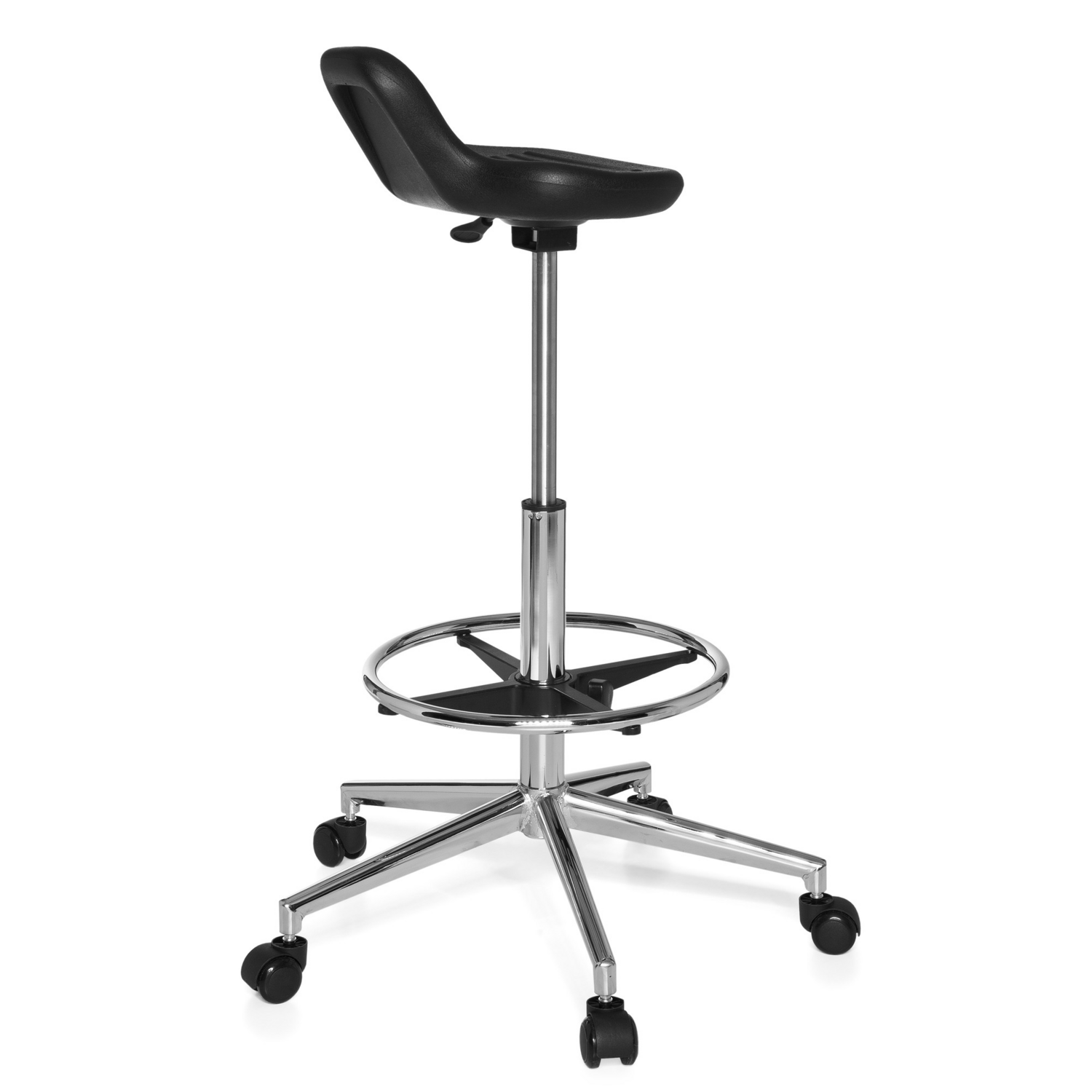 Hjh Office Arbeitsstuhl Bürostuhl Top Work 03 Tresenstuhl Hartschaum Schwarz B-Ware - 4260284083199