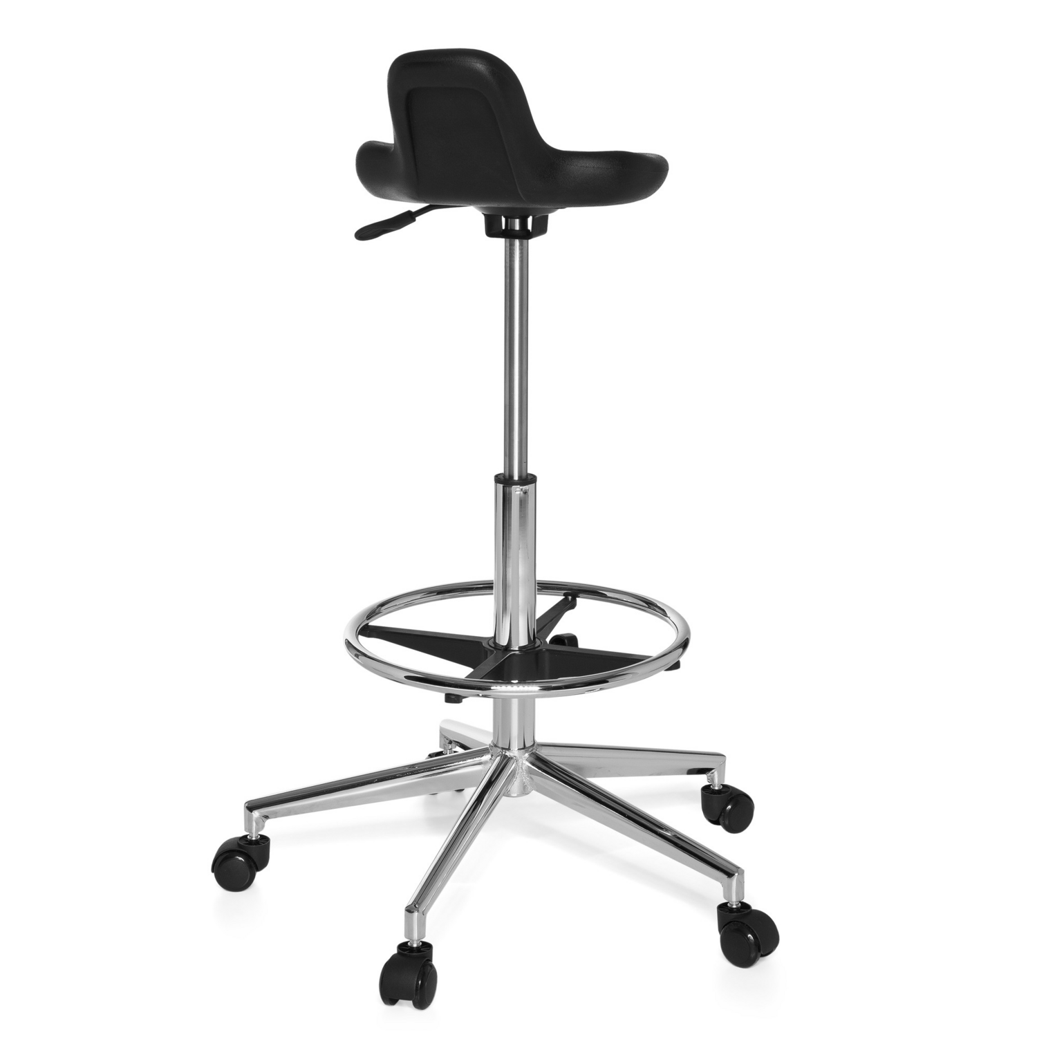 Hjh Office Arbeitsstuhl Bürostuhl Top Work 03 Tresenstuhl Hartschaum Schwarz B-Ware - 4260284083199