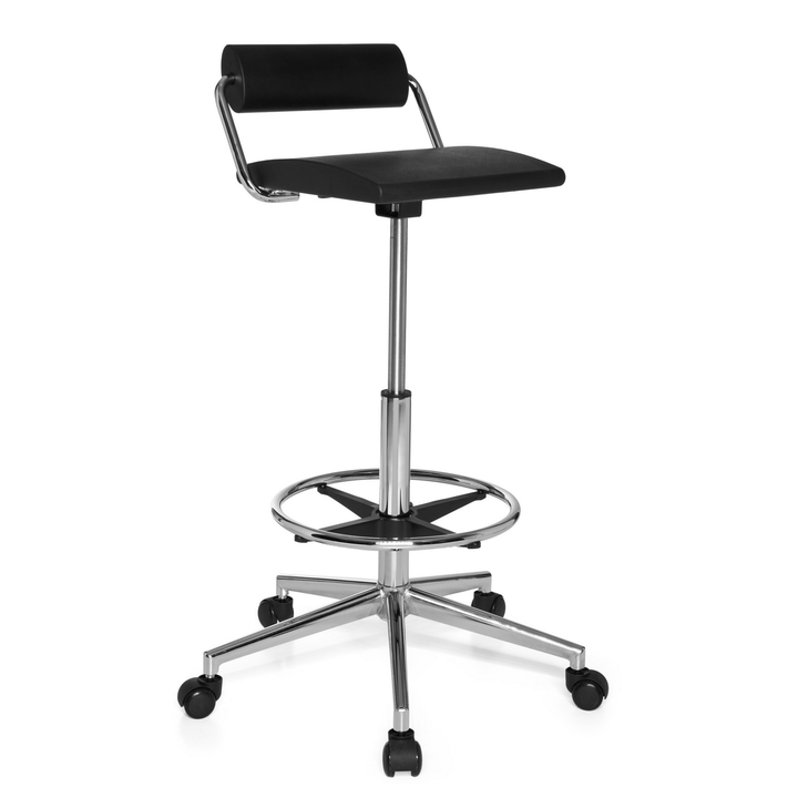 Hjh Office Arbeitsstuhl Bürostuhl Top Work 28 Schwarz Hartschaum Lendenstütze B-Ware - 4260284083205