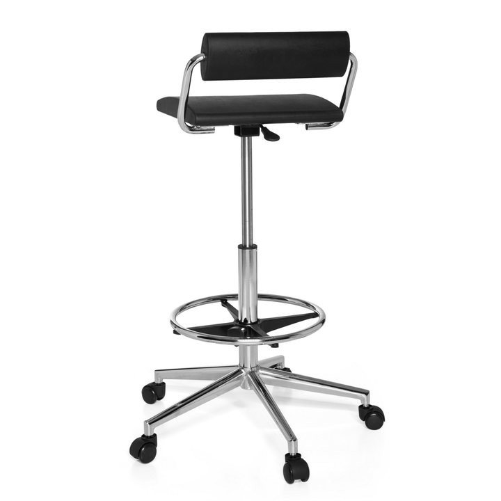 Hjh Office Arbeitsstuhl Bürostuhl Top Work 28 Schwarz Hartschaum Lendenstütze B-Ware - 4260284083205