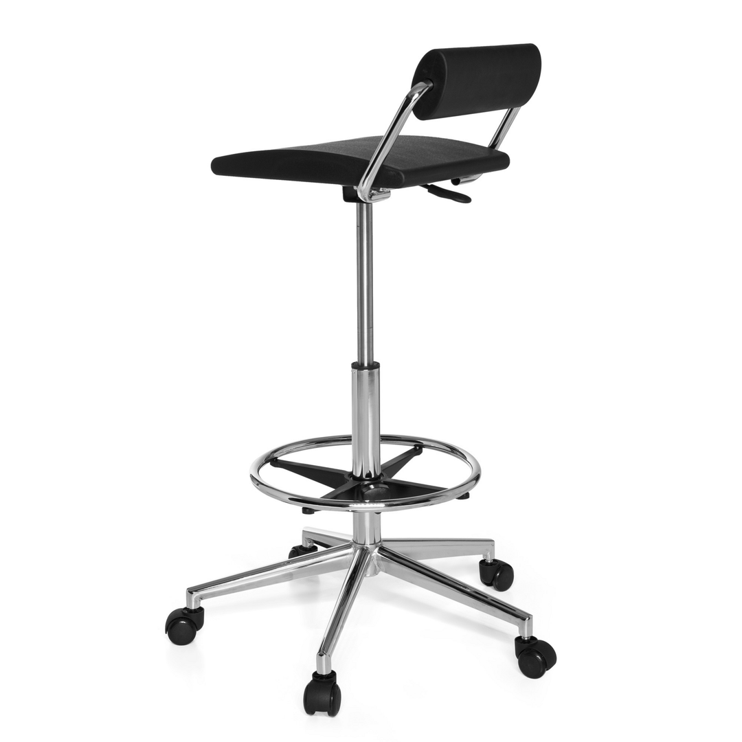 Hjh Office Arbeitsstuhl Bürostuhl Top Work 28 Schwarz Hartschaum Lendenstütze B-Ware - 4260284083205