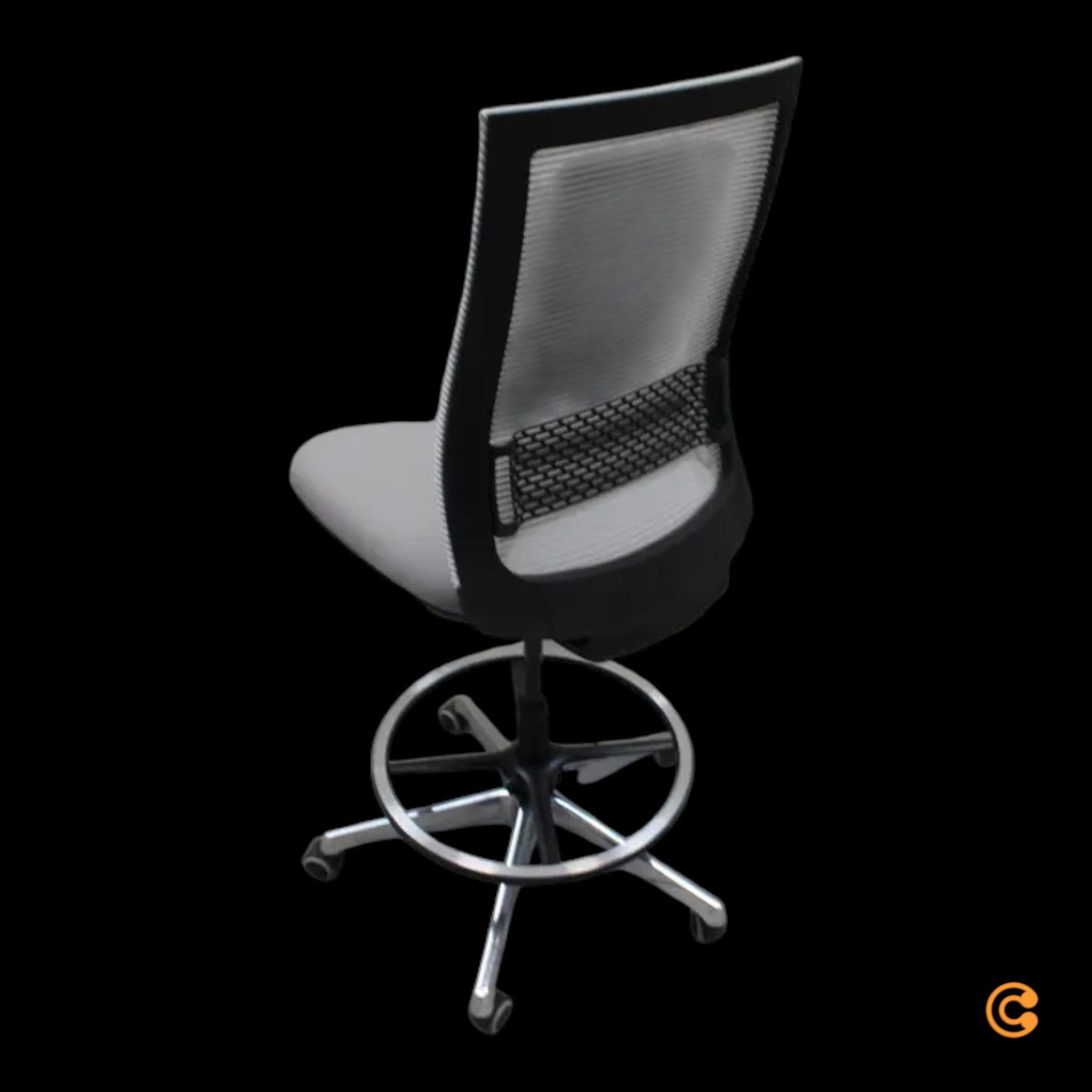 hjh OFFICE Arbeitsstuhl Counterstuhl Drehstuhl TOP WORK 99 grau SIEHE TEXT/FOTOS - 4251084663315
