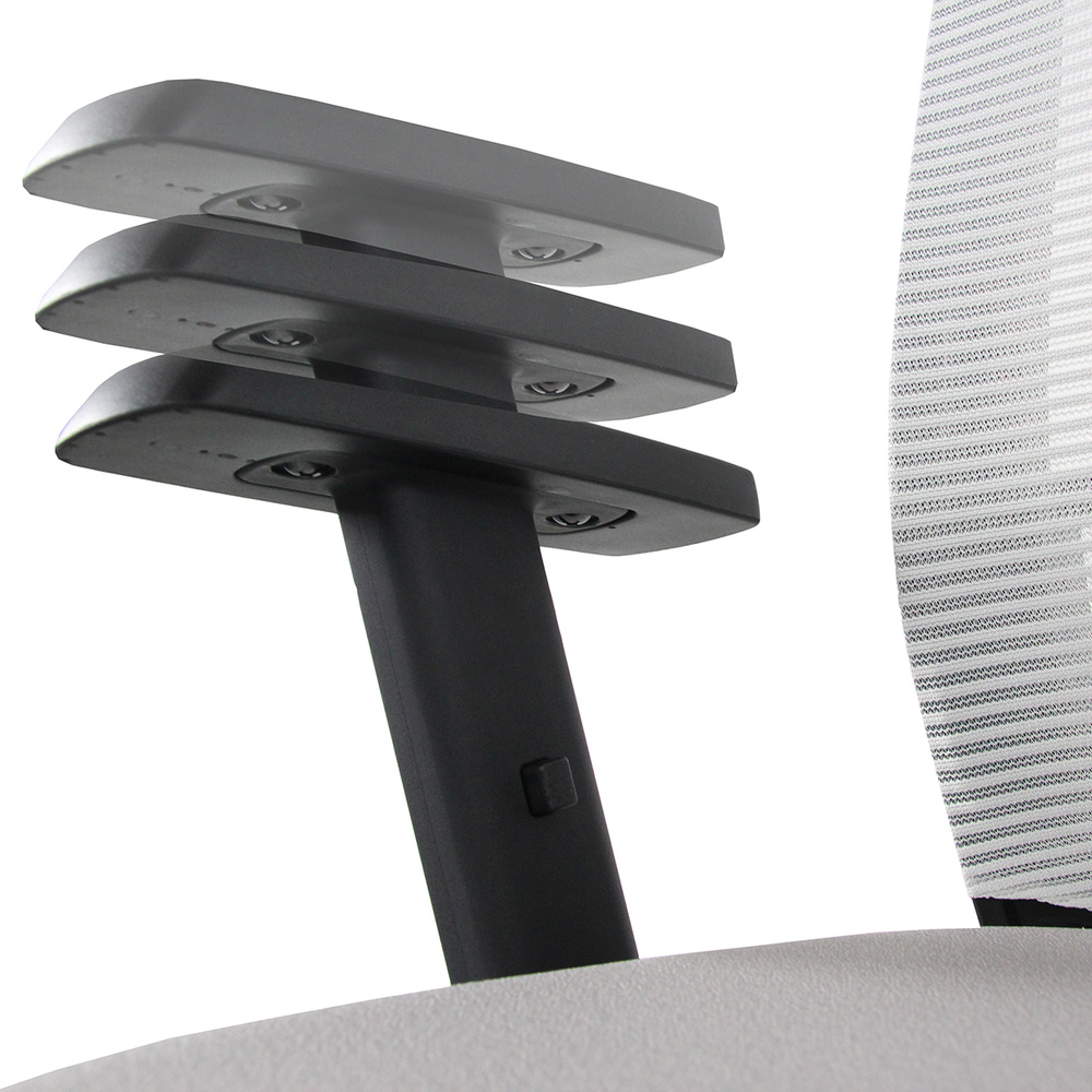 B-Ware Hjh Office Arbeitsstuhl Counterstuhl Drehstuhl Top Work 99 Netzstoff Grau H34 - 4251084663315