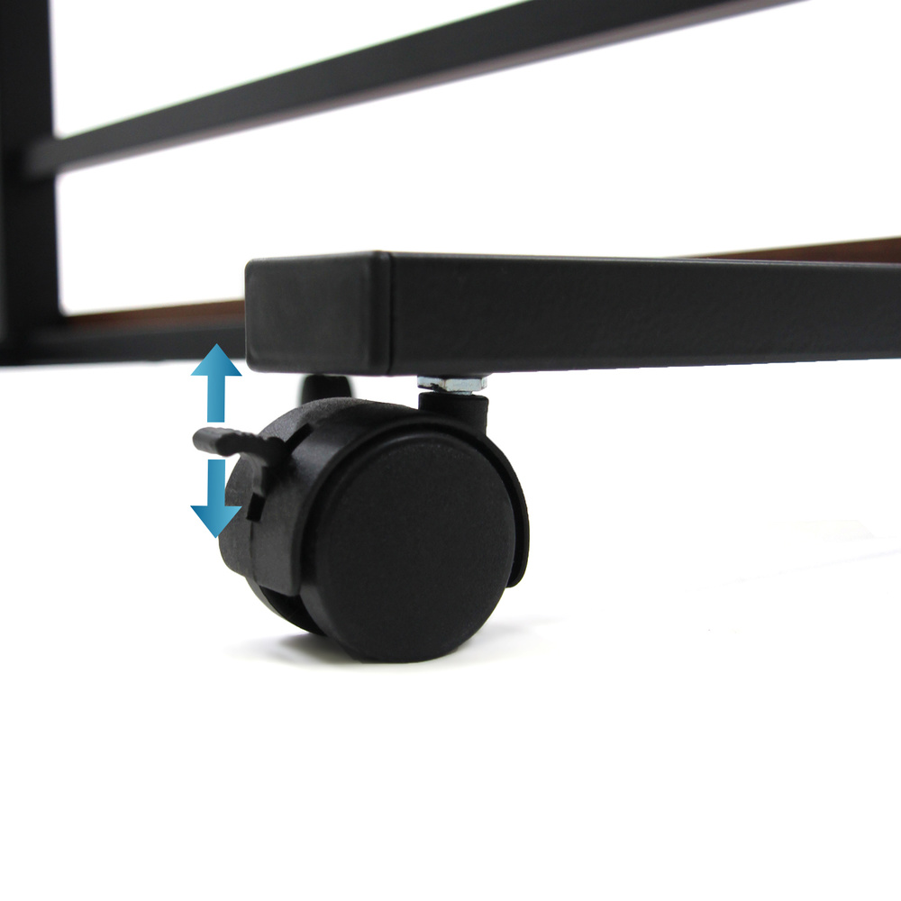 Hjh Office Arbeitstisch Schreibtisch Workstation Ii 50 X 80 Cm Schwarz Walnuss B-Ware - 4064323014058