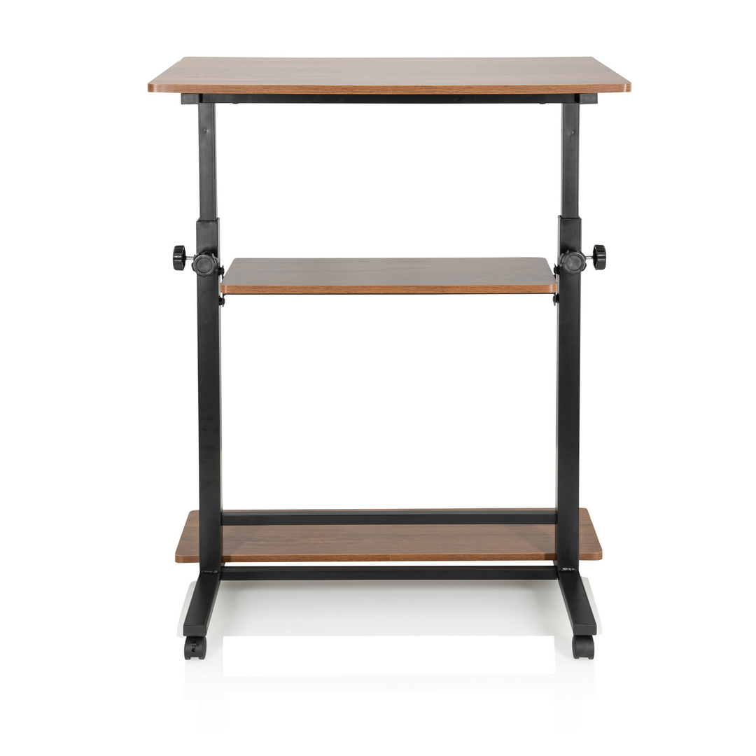 Hjh Office Arbeitstisch Schreibtisch Workstation Ii 50 X 80 Cm Schwarz Walnuss B-Ware - 4064323014058