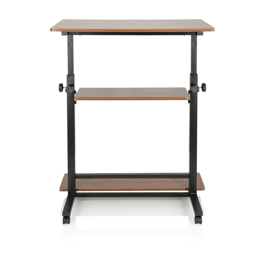 Hjh Office Arbeitstisch Schreibtisch Workstation Ii 50 X 80 Cm Schwarz Walnuss B-Ware - 4064323014058