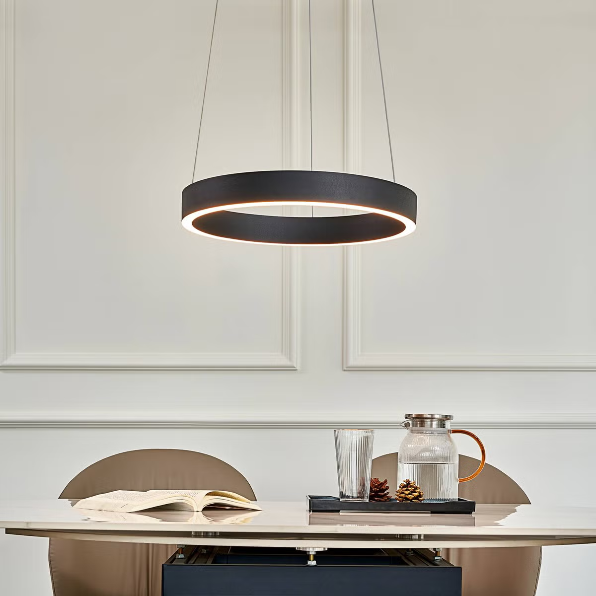 Arcchio Answin Led Hängeleuchte Pendelleuchte Hängelampe Leuchte 26,4 W Schwarz B-Ware - 4251911761818
