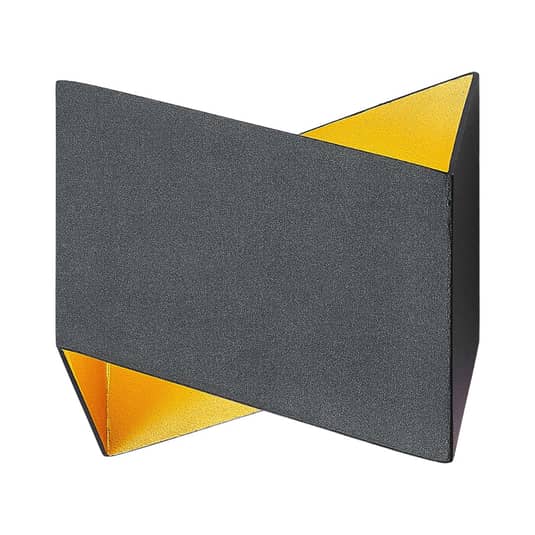 Arcchio Assona Wandleuchte schwarz gold Wandleuchte Wandlicht Bilderleuchte G9 - 4251096564761