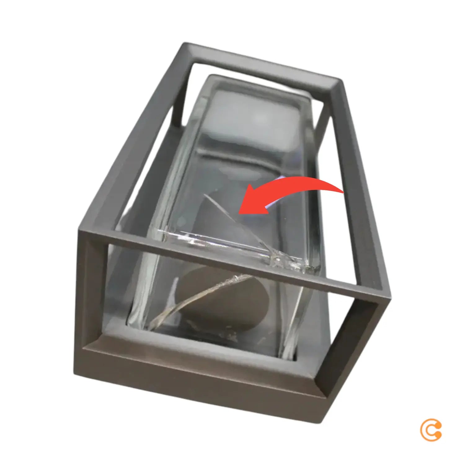 C-Ware Arcchio Ismera Außenwandleuchte Mit Glas Lampe E27 Dunkelgrau Siehe Text/Foto - 4251096589405