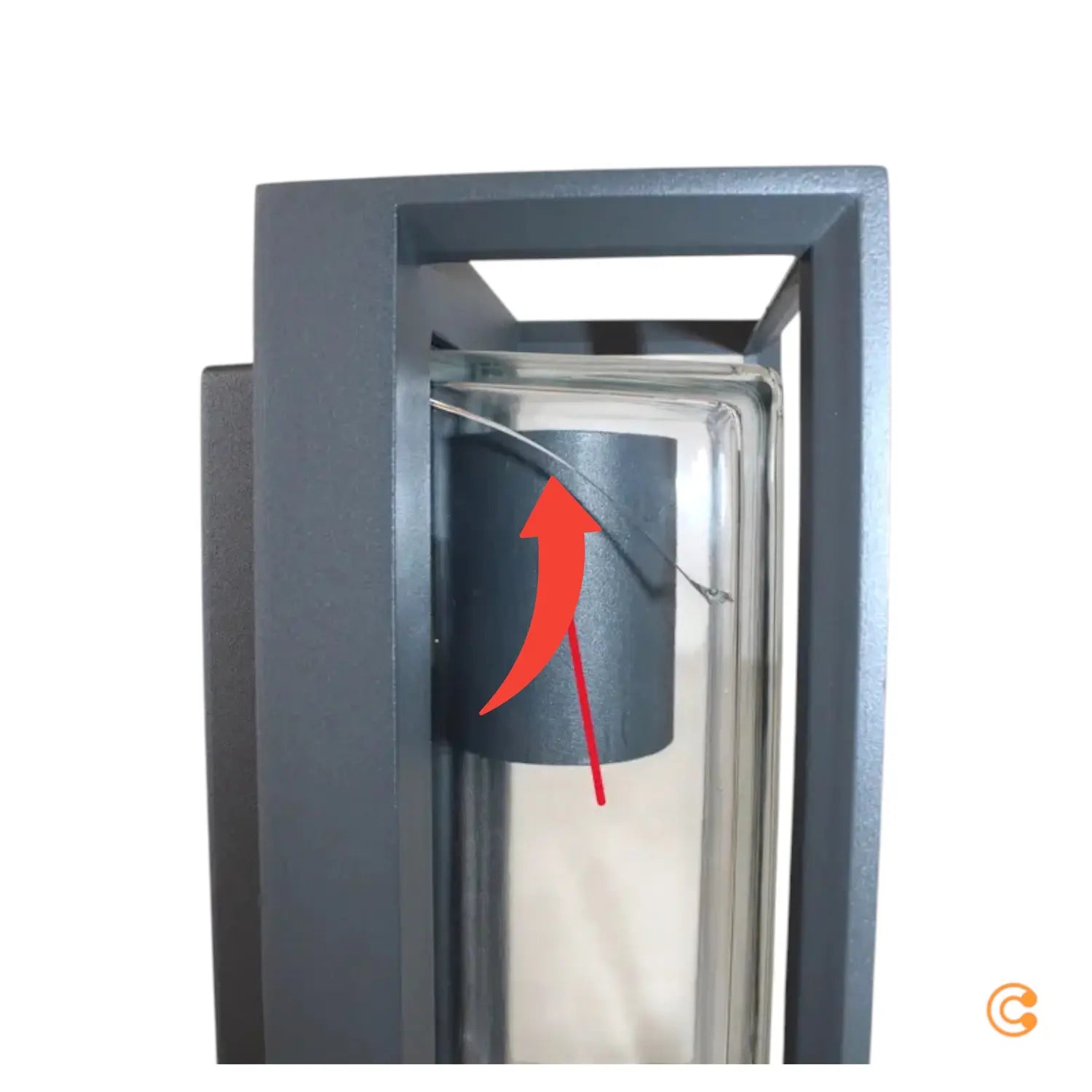 C-Ware Arcchio Ismera Außenwandleuchte Mit Glas Lampe E27 Dunkelgrau Siehe Text/Foto113 - 4251096589405