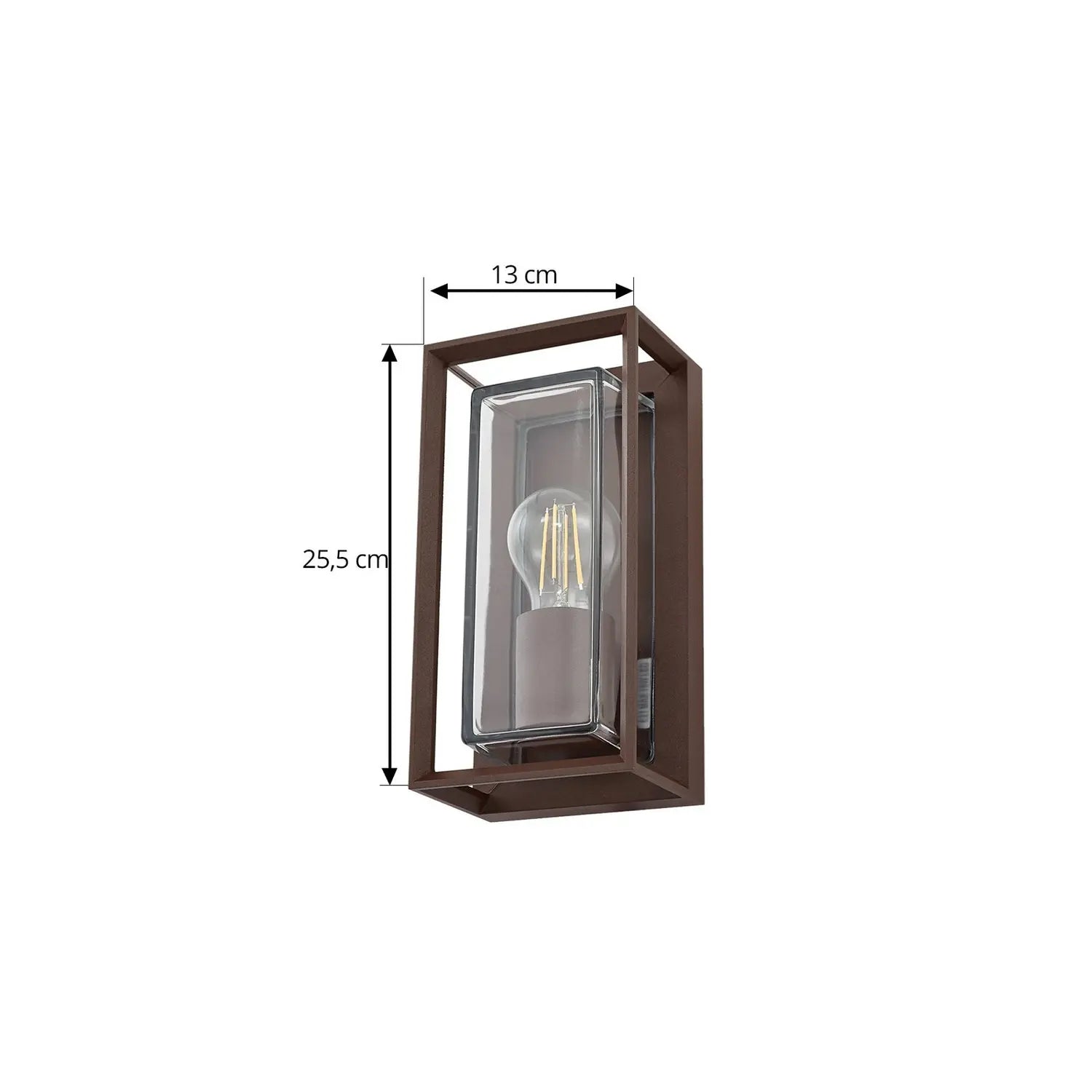 B-Ware Arcchio Außenwandleuchte Wandlampe Ismera Rostfarben Ip65 Glas E27 Led Leuc244 - 4251911799569