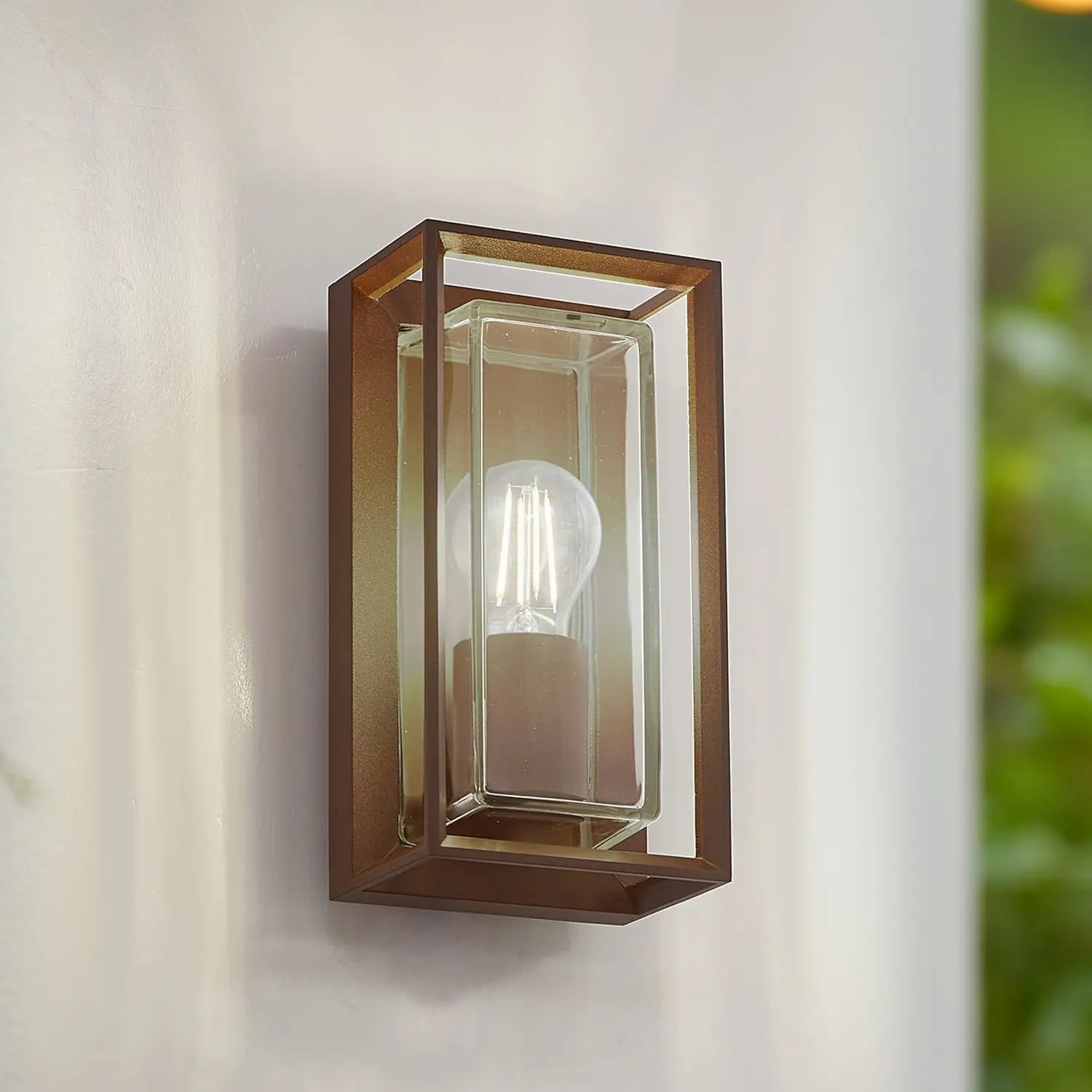 B-Ware Arcchio Außenwandleuchte Wandlampe Ismera Rostfarben Ip65 Glas E27 Led Leuc244 - 4251911799569