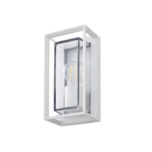 B-Ware Arcchio Außenwandleuchte Außenlampe Ismera weiß IP65 Glas E27