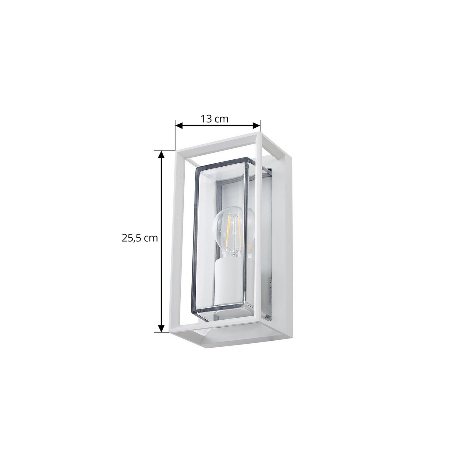B-Ware Arcchio Außenwandleuchte Außenlampe Ismera Weiß Ip65 Glas E27