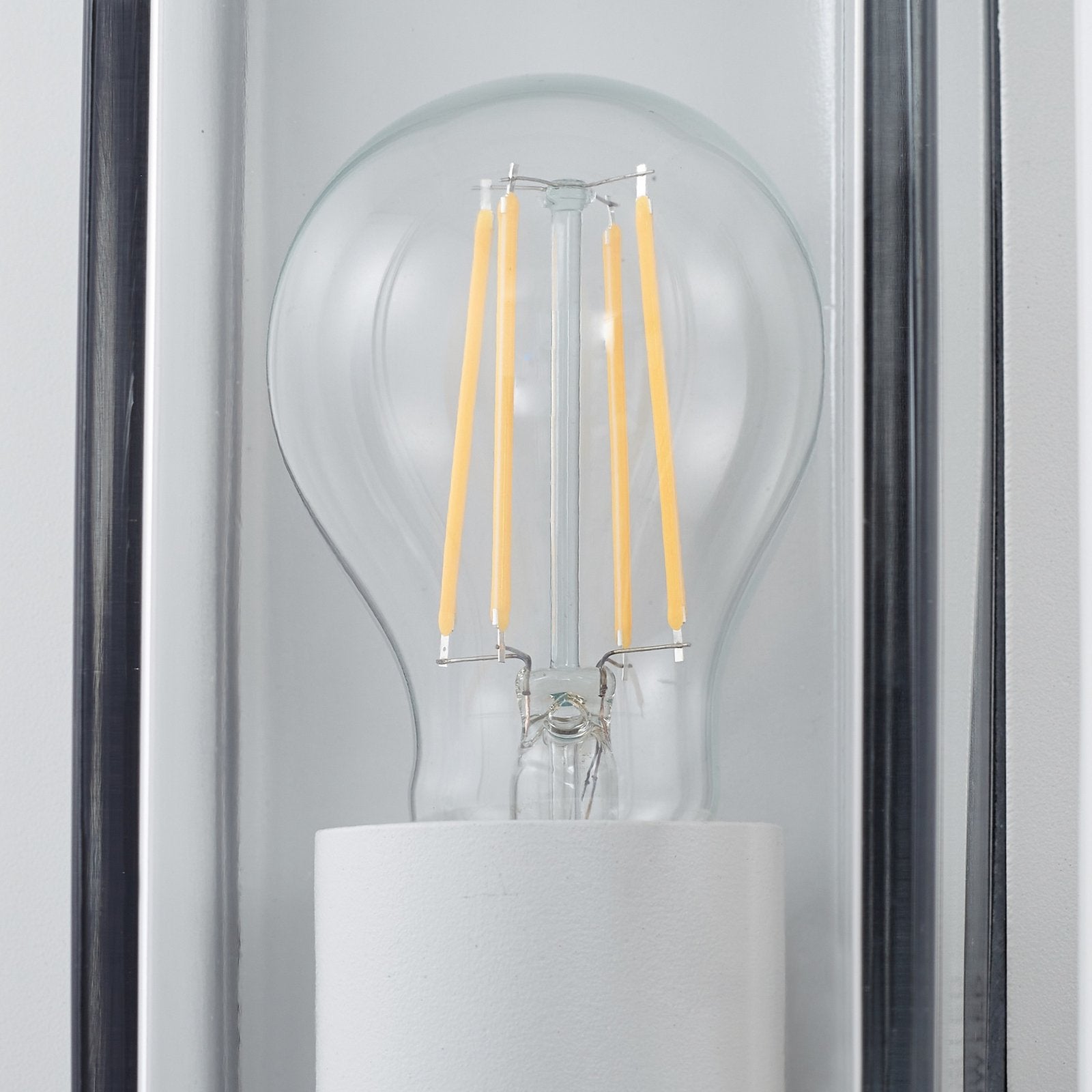Arcchio Außenwandleuchte Außenlampe Ismera weiß IP65 Glas E27 - 4251911799576