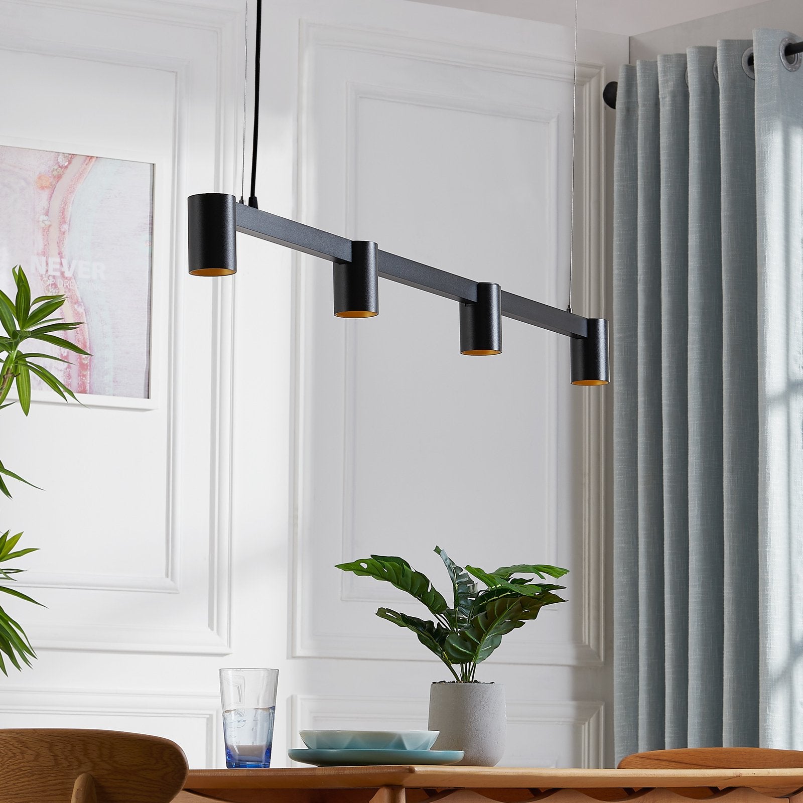 Arcchio Hängeleuchte Pendelleuchte Brinja schwarz Aluminium LED Hängelampe Lampe - 4251911759914
