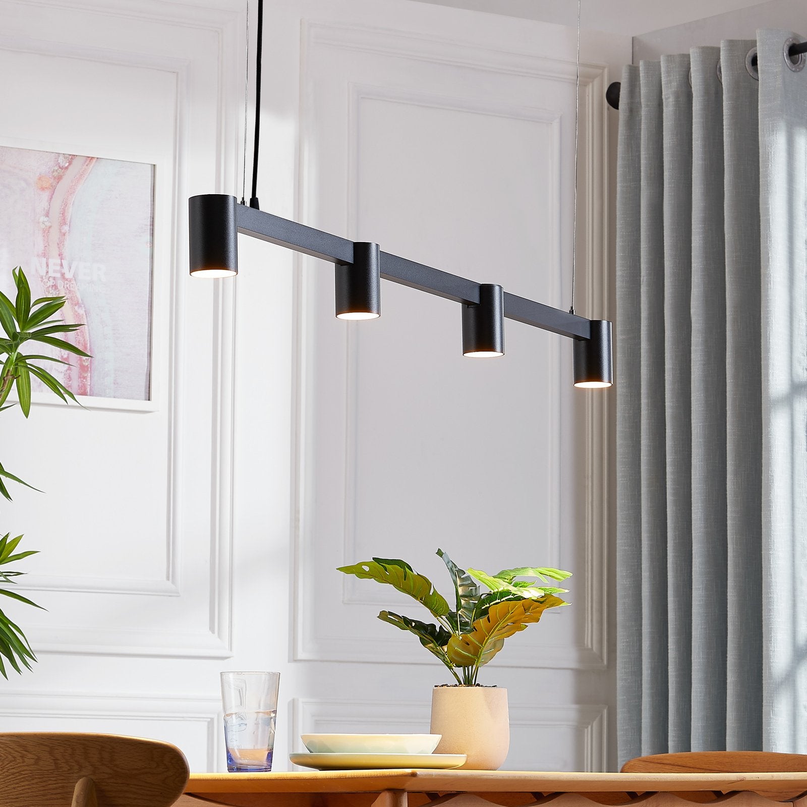Arcchio Hängeleuchte Pendelleuchte Brinja schwarz Aluminium LED Hängelampe Lampe - 4251911759914