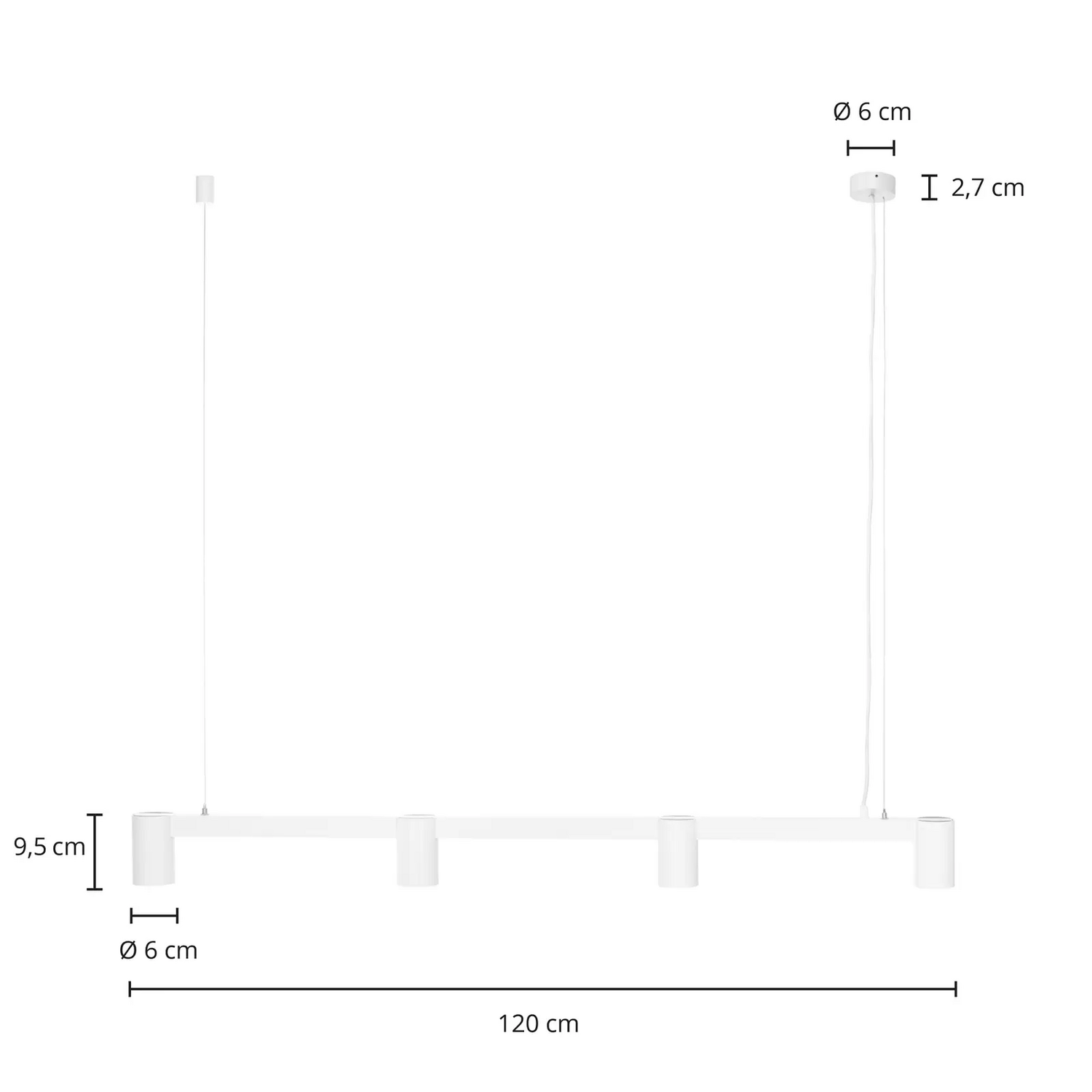 B-Ware Arcchio Brinja Hängeleuchte Hängelampe Deckenlampe Leuchte Led Weiß 4fl Länglich - 4251911759907