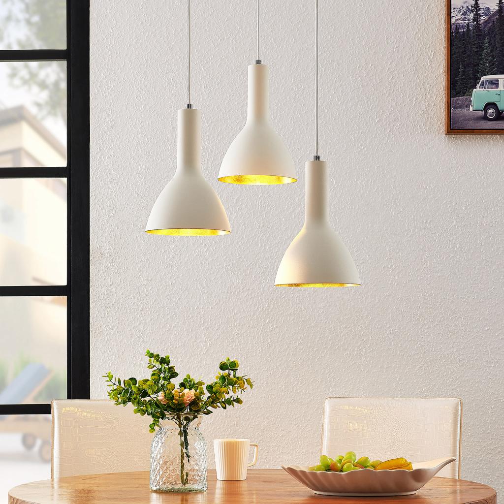 Arcchio Cosmina Hängeleuchte Hängeleuchte Lampe Leuchte Deckenlampe 3-fl rund we - 4251096577945