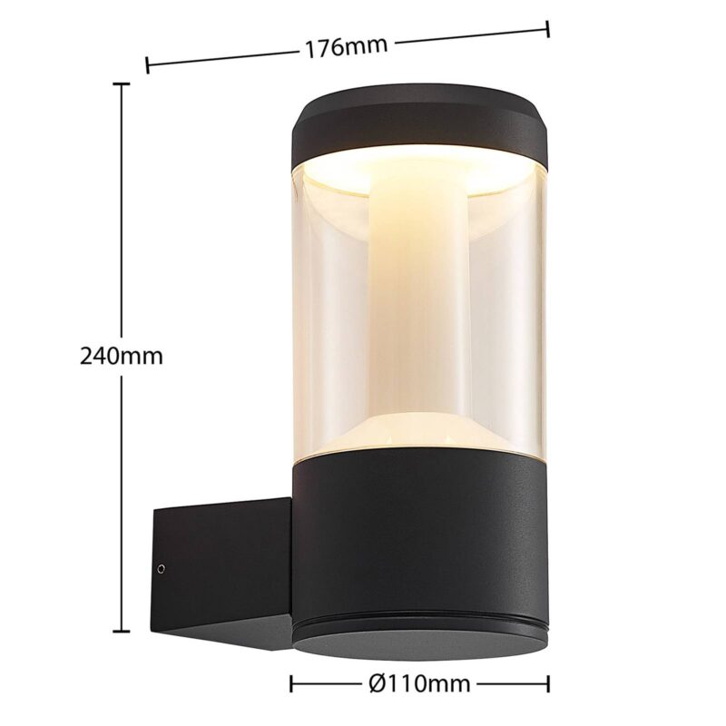 B-Ware Arcchio Led Wandleuchte Dakari Außenbeleuchtung Smart Home Schwarz Außenlampe - 4251911729986