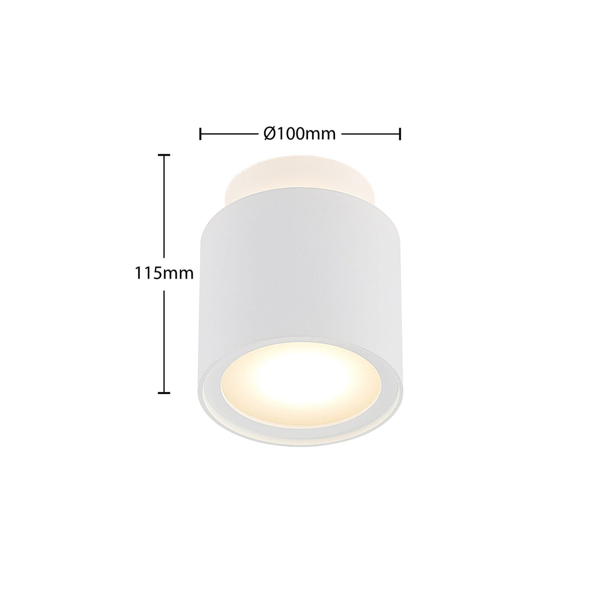Arcchio Deckenlampe Walisa LED dimmbar Lampe Leuchte weiß Ø 15 cm Aluminium - 4251096588521