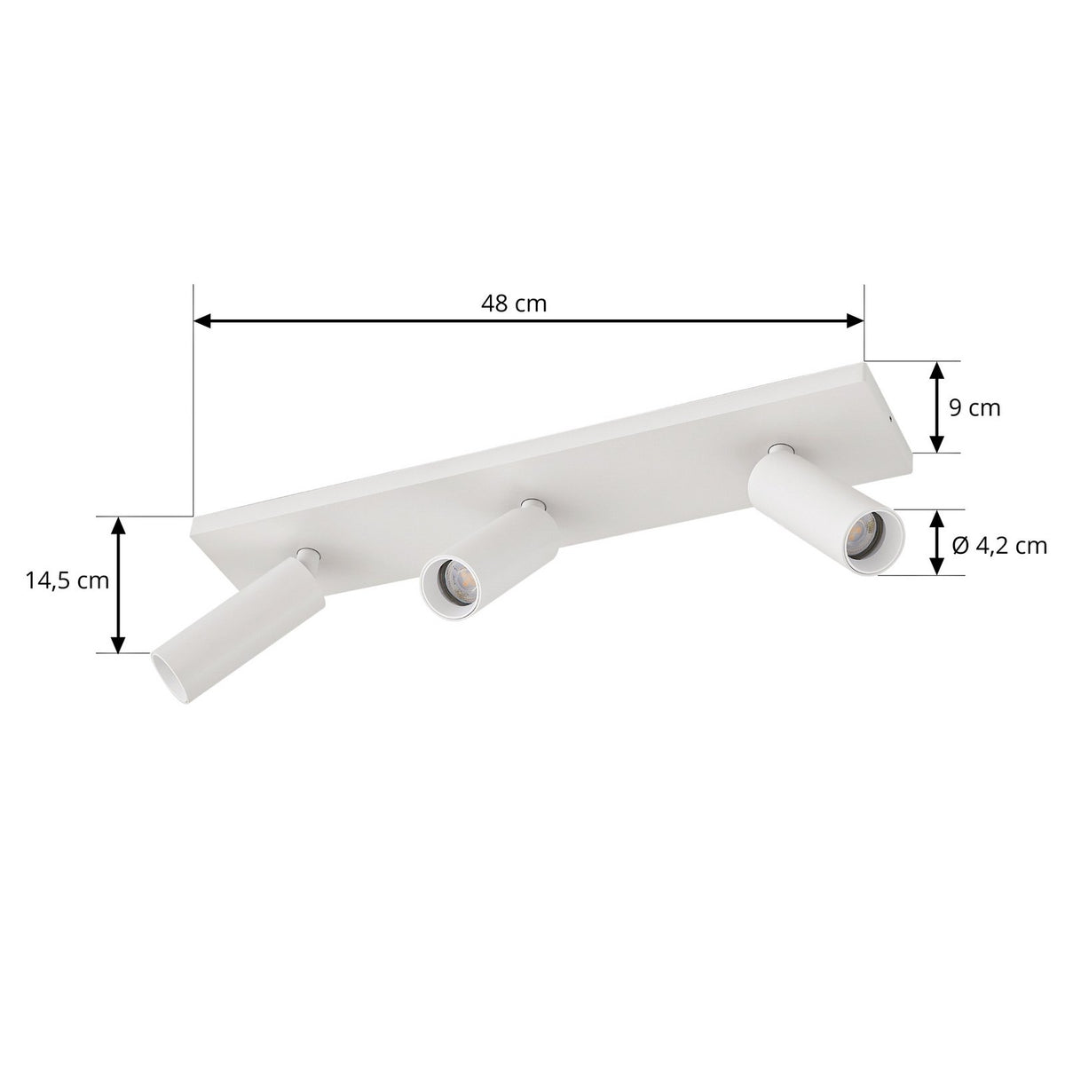 Arcchio Deckenstrahler Brinja Slim LED Strahler 3-flg dimmbar weiß beweglich - 4255830901584