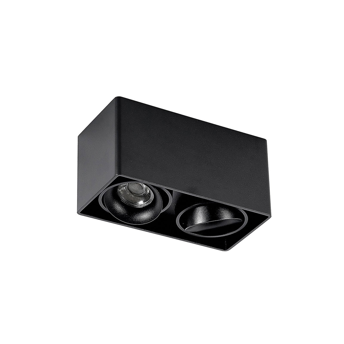Arcchio Downlight Kubika 19 cm schwarz Metall Deckenlampe Lampe Leuchte Spot - 4251096579321