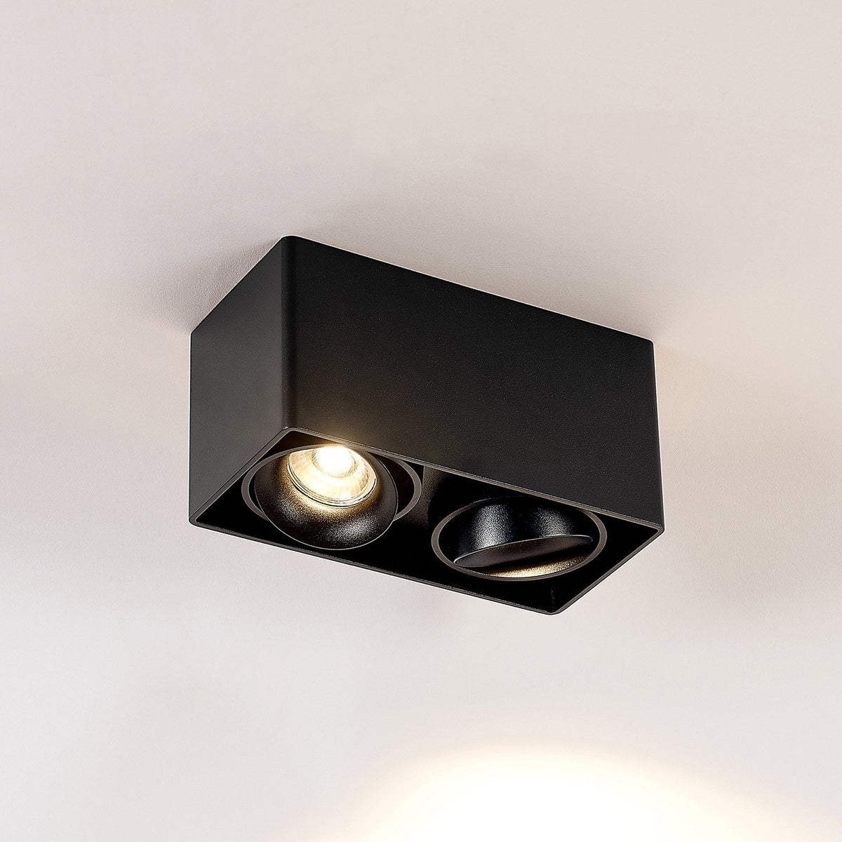 Arcchio Downlight Kubika 19 cm schwarz Metall Deckenlampe Lampe Leuchte Spot - 4251096579321