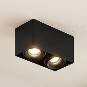 B-Ware Arcchio Downlight Kubika 19 cm schwarz Metall Deckenlampe Lampe Leuchte Spot