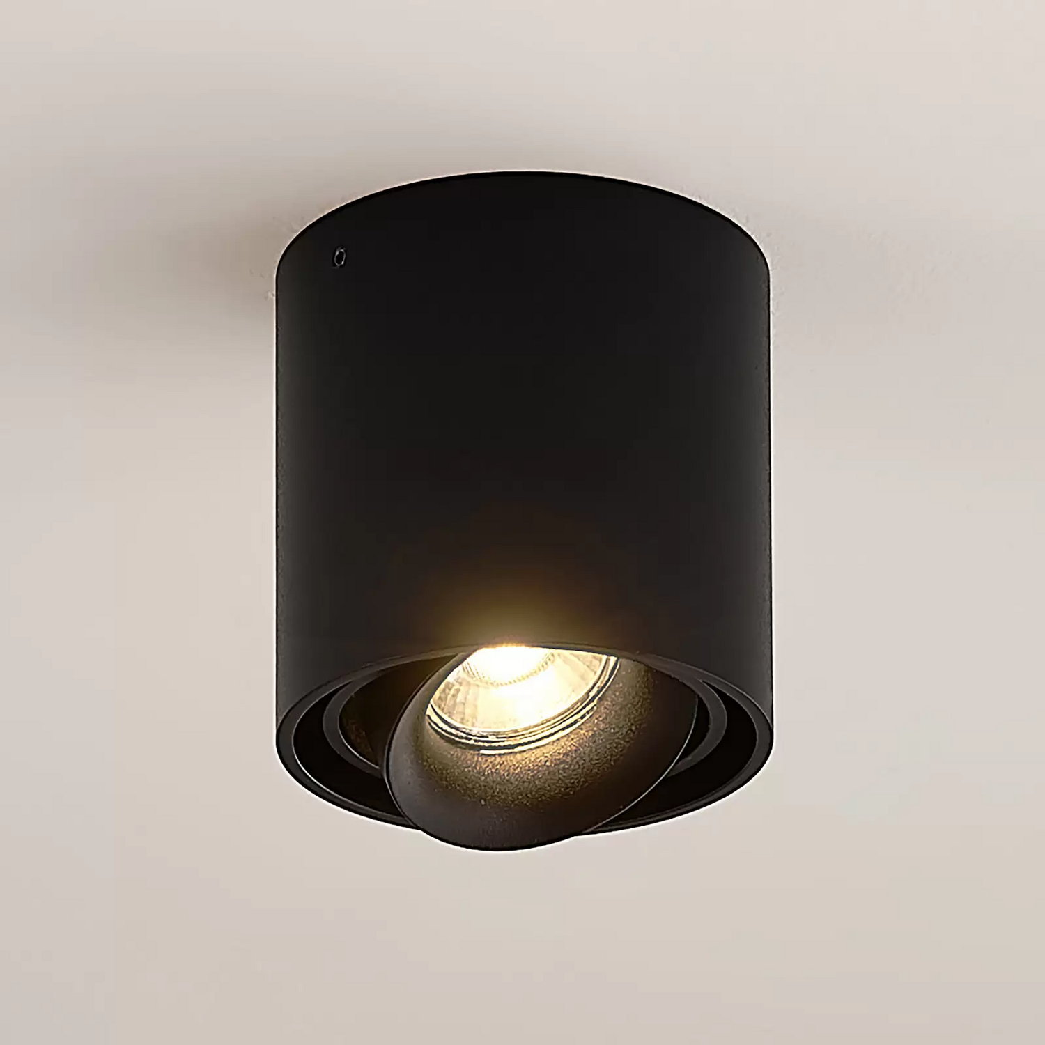 Plafonnier Arcchio Walza Downlight GU10 à lumière noire, produit de seconde main.