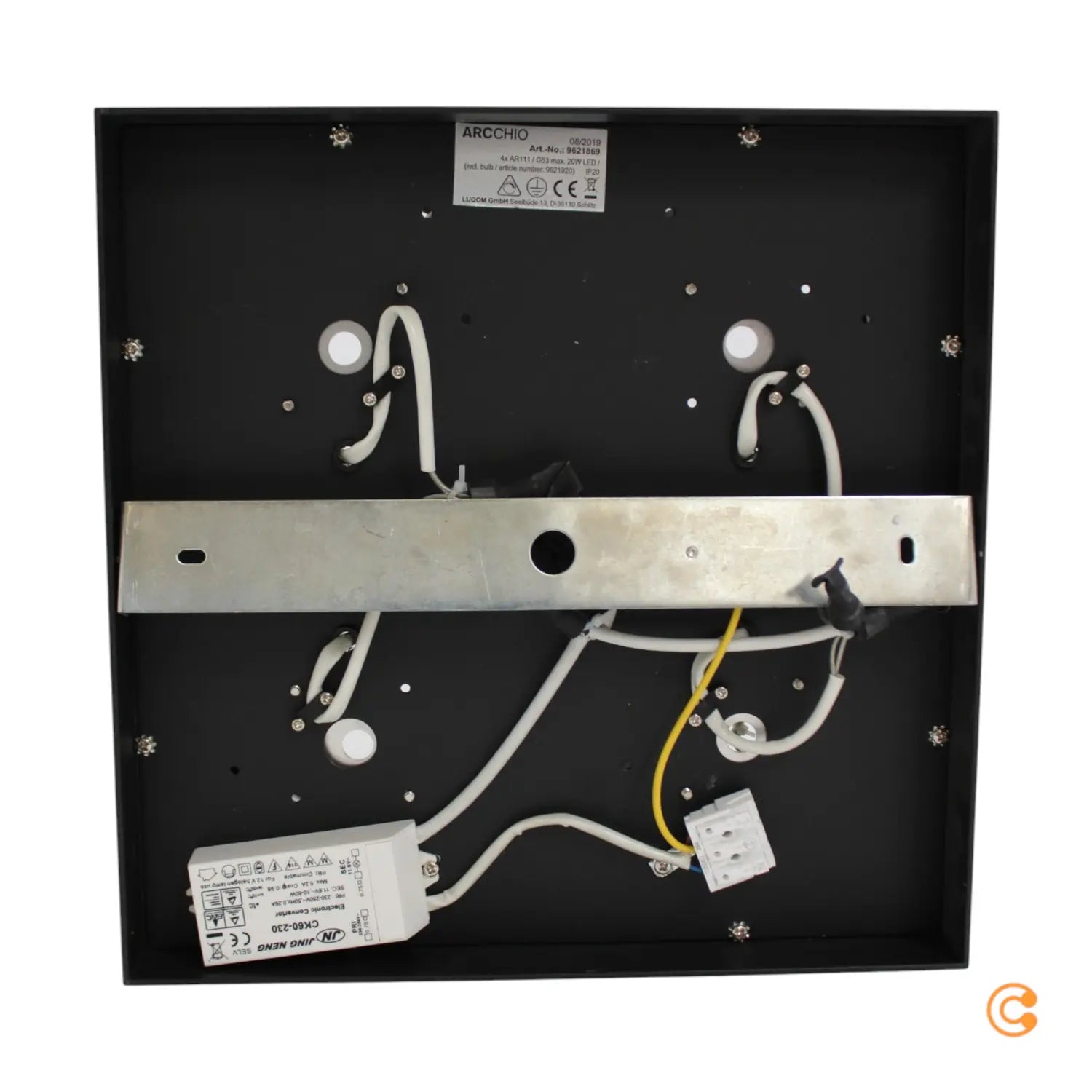 B-Ware Arcchio Dwight Led Deckenlampe In Schwarz, 4 Fl. - 4251096560978