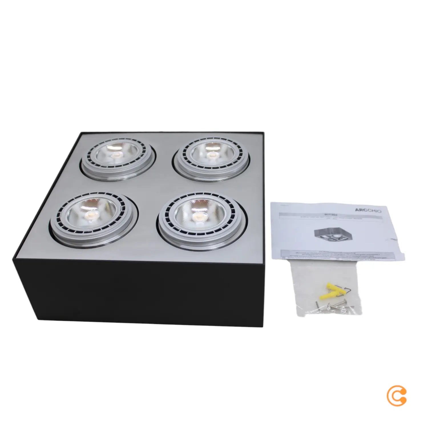 B-Ware Arcchio Dwight Led Deckenlampe In Schwarz, 4 Fl. - 4251096560978