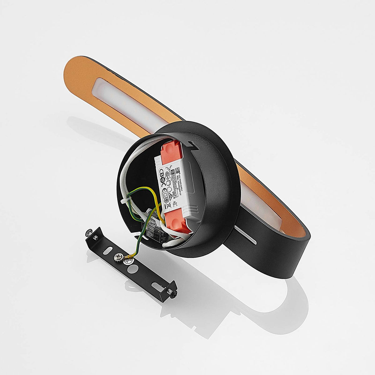 Arcchio Dzemail LED-Wandleuchte Wandleuchte Lampe Leuchte indirekt 8W schwarz - 4251096591712