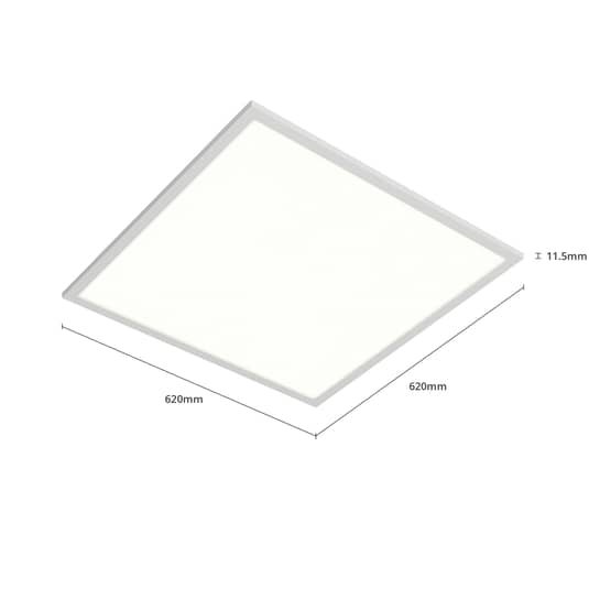 Arcchio Einlegepanel Deckenleuchte LED Vinas universalweiß 62 cm weiß Kunststoff - 4251096530858