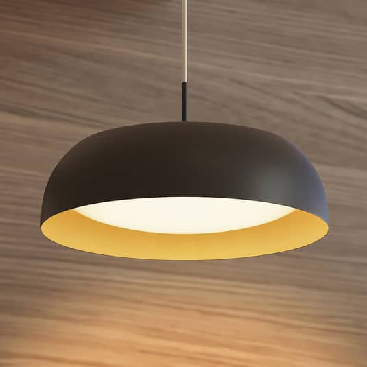 Arcchio Karuna LED-Hängeleuchte Hängeleuchte Lampe Leuchte schwarz gold Metall - 4251096597783