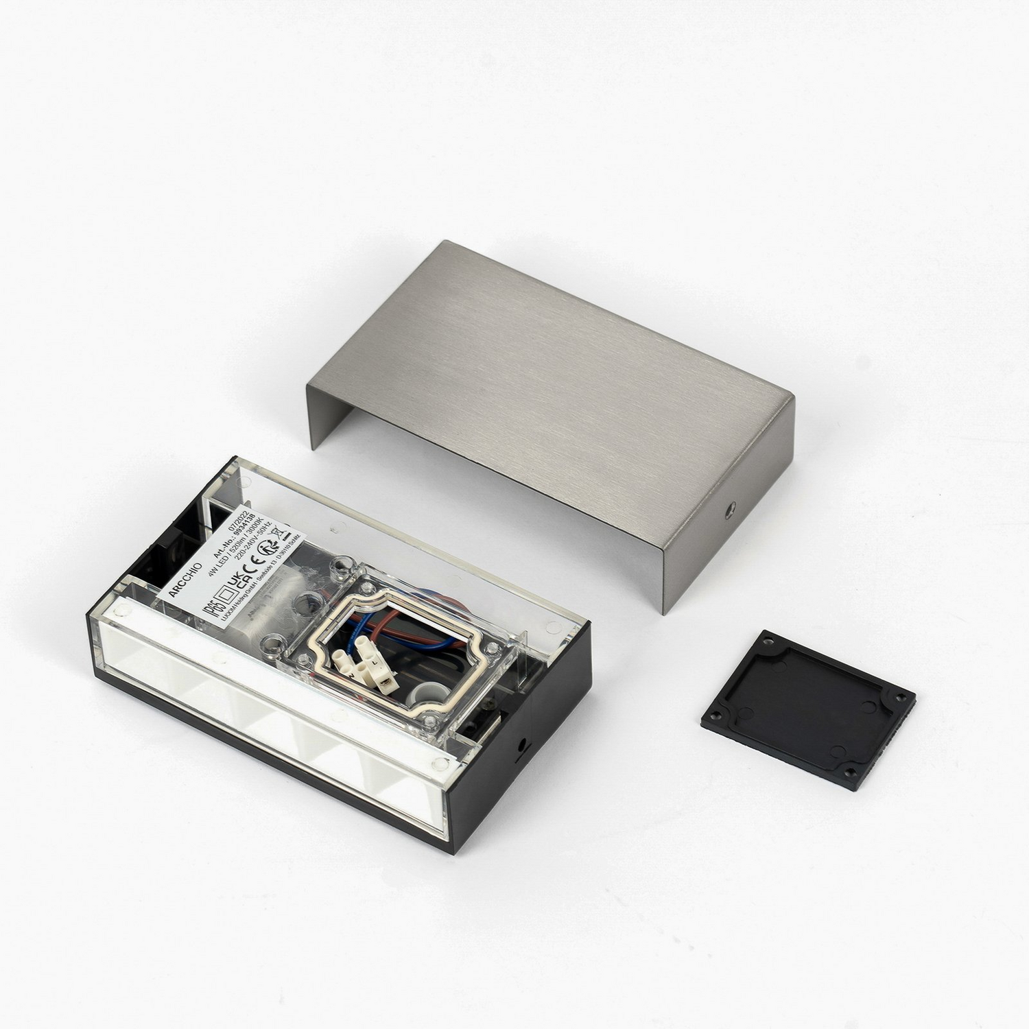 B-Ware Arcchio Led Außenwandlampe Wandlicht Karline Edelstahl 530lm Ip65 Lampe Leuchte