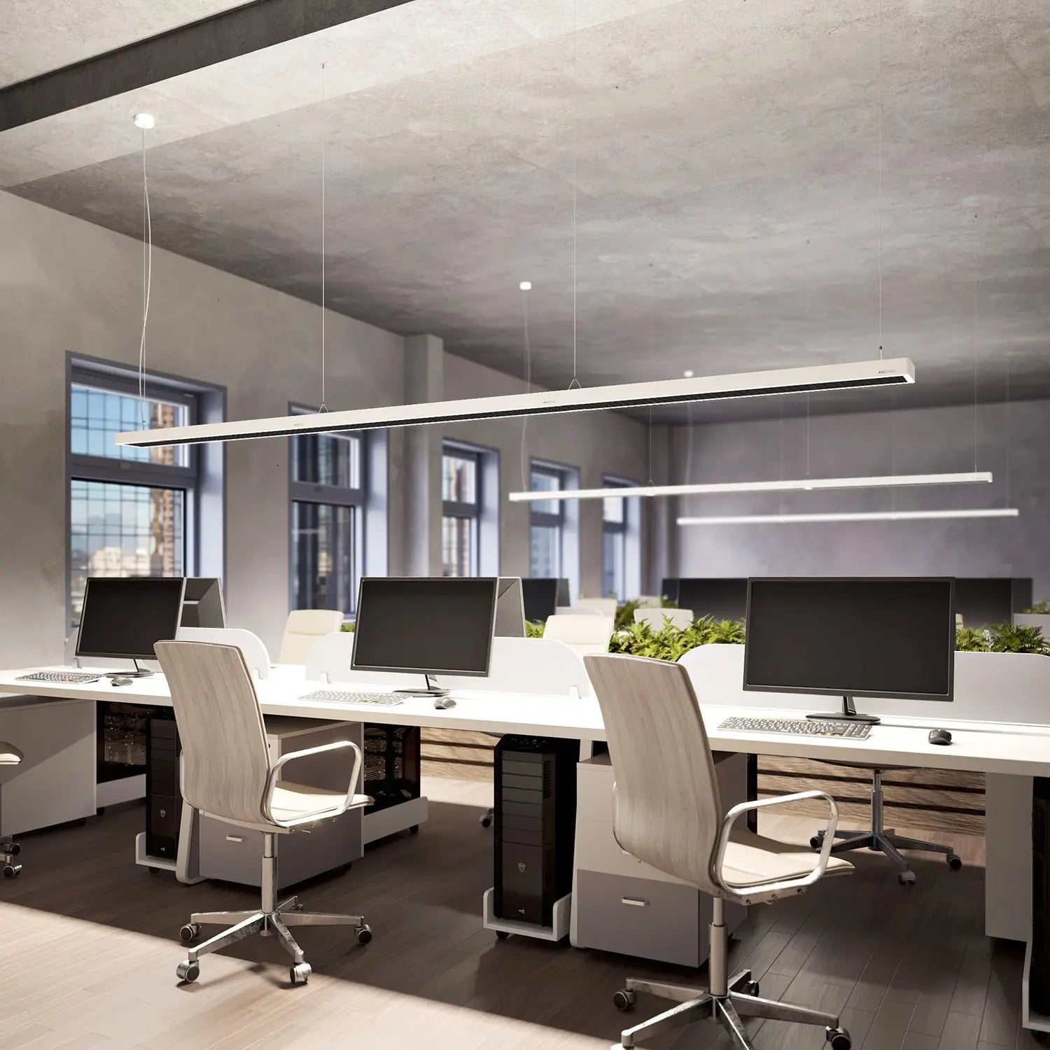 B-Ware Arcchio Susi Led Office Pendellampe Dali Hängelampe Hängeleuchte Lampe Büro Weiß - 4251096594775