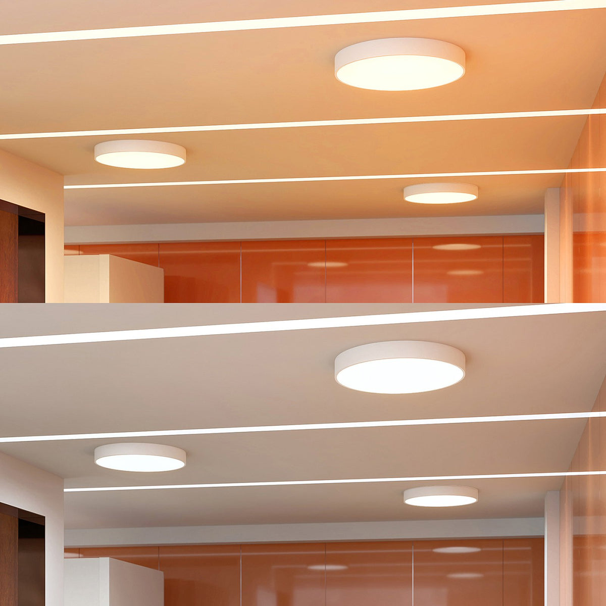 Arcchio Deckenleuchte Deckenlampe LED weiß Metall Beleuchtung Leuchte Acryl371 - 4251096597110