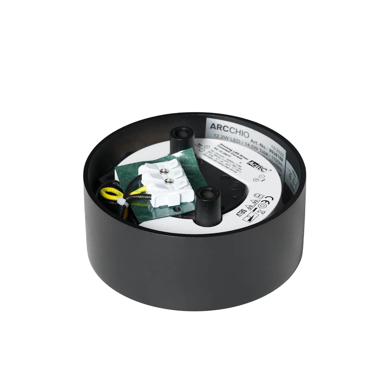 B-Ware Arcchio Led Deckenlampe Leuchte Deckenbeleuchtung Schwarz Metall ø 12cm - 4251911758504