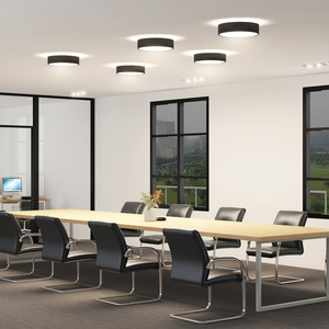 B-Ware Arcchio Deckenleuchte Deckenlampe Led Vanida Schwarz Rundumlicht Aluminium Acryl