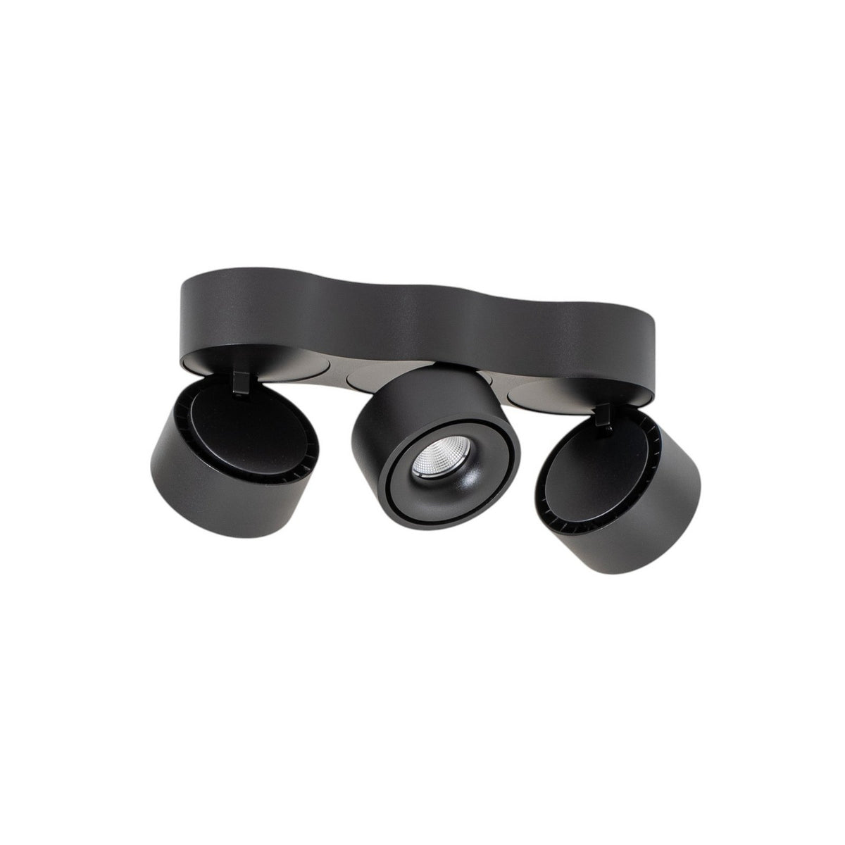 Arcchio Deckenleuchte Rotari LED Lampe dimmbar 3-flammig schwarz 32,4x10cm - 4251911785487