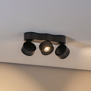 B-Ware Arcchio Deckenleuchte Rotari LED Lampe dimmbar 3-flammig schwarz 32,4x10cm