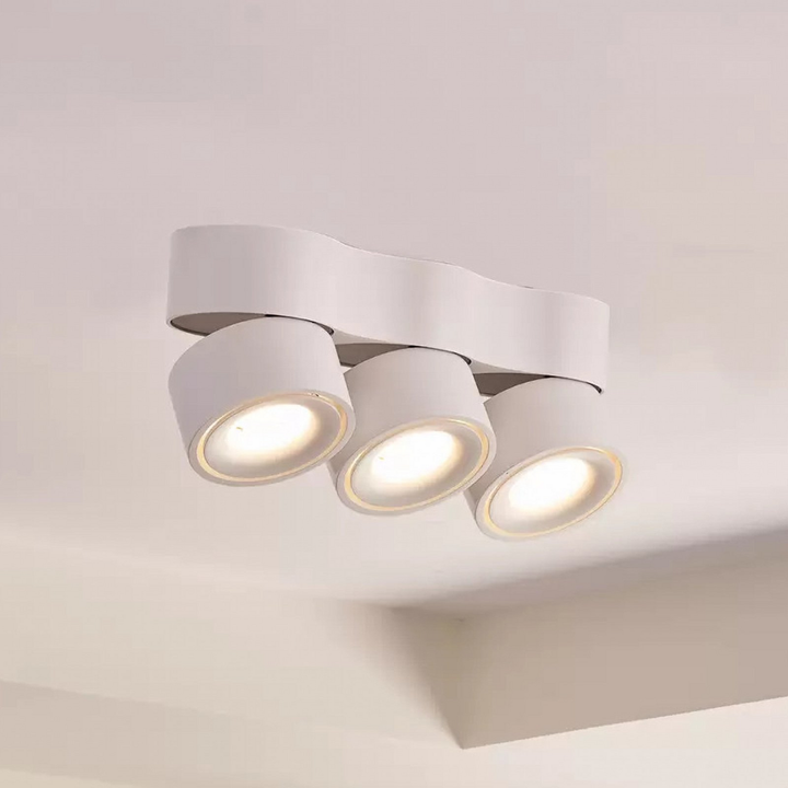 Arcchio Led Strahler Rotari Linsen Deckenlampe 3 Flammig Weiß Dimmbar 75 W Lampe B-Ware