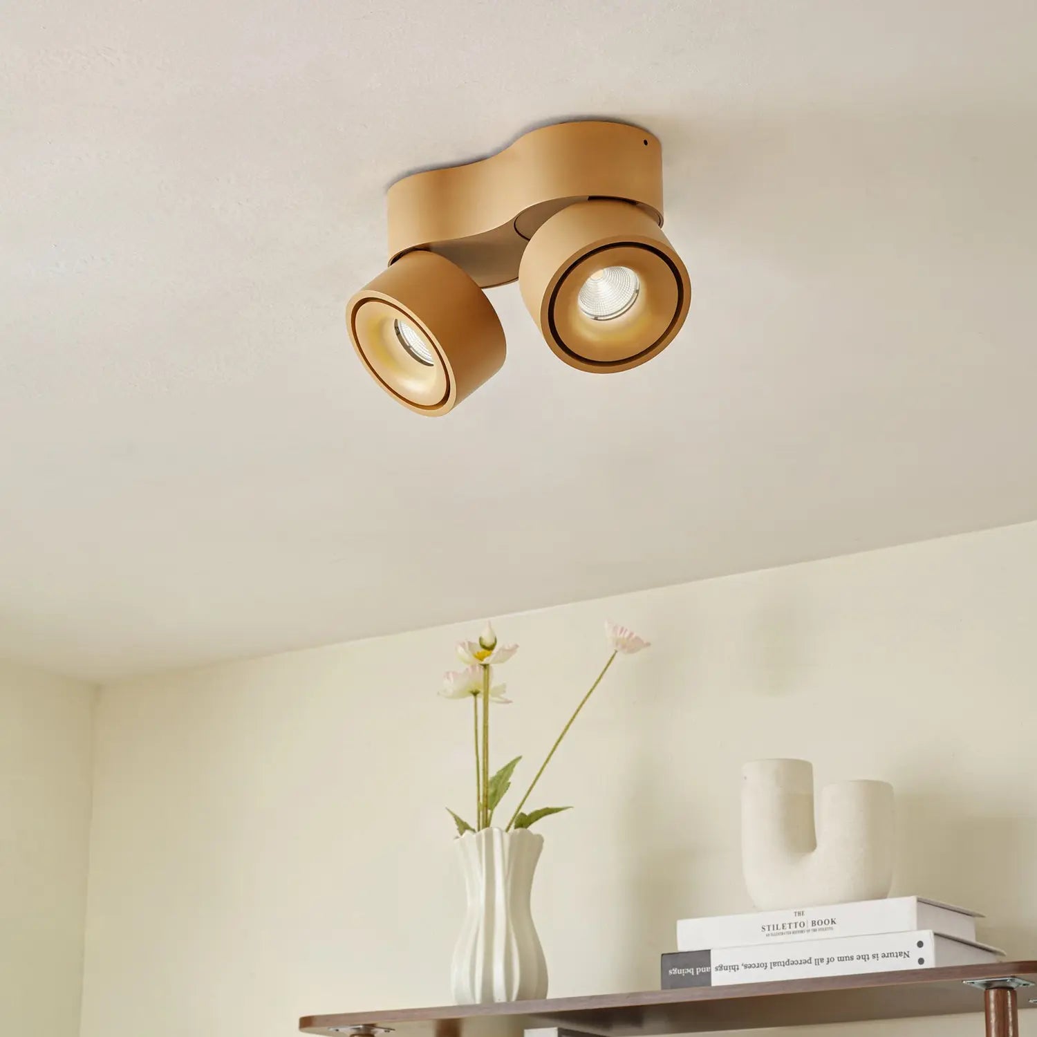 B-Ware Arcchio Led Deckenstrahler Strahler Rotari Braun 2 Flg 89 W - 4255830900389